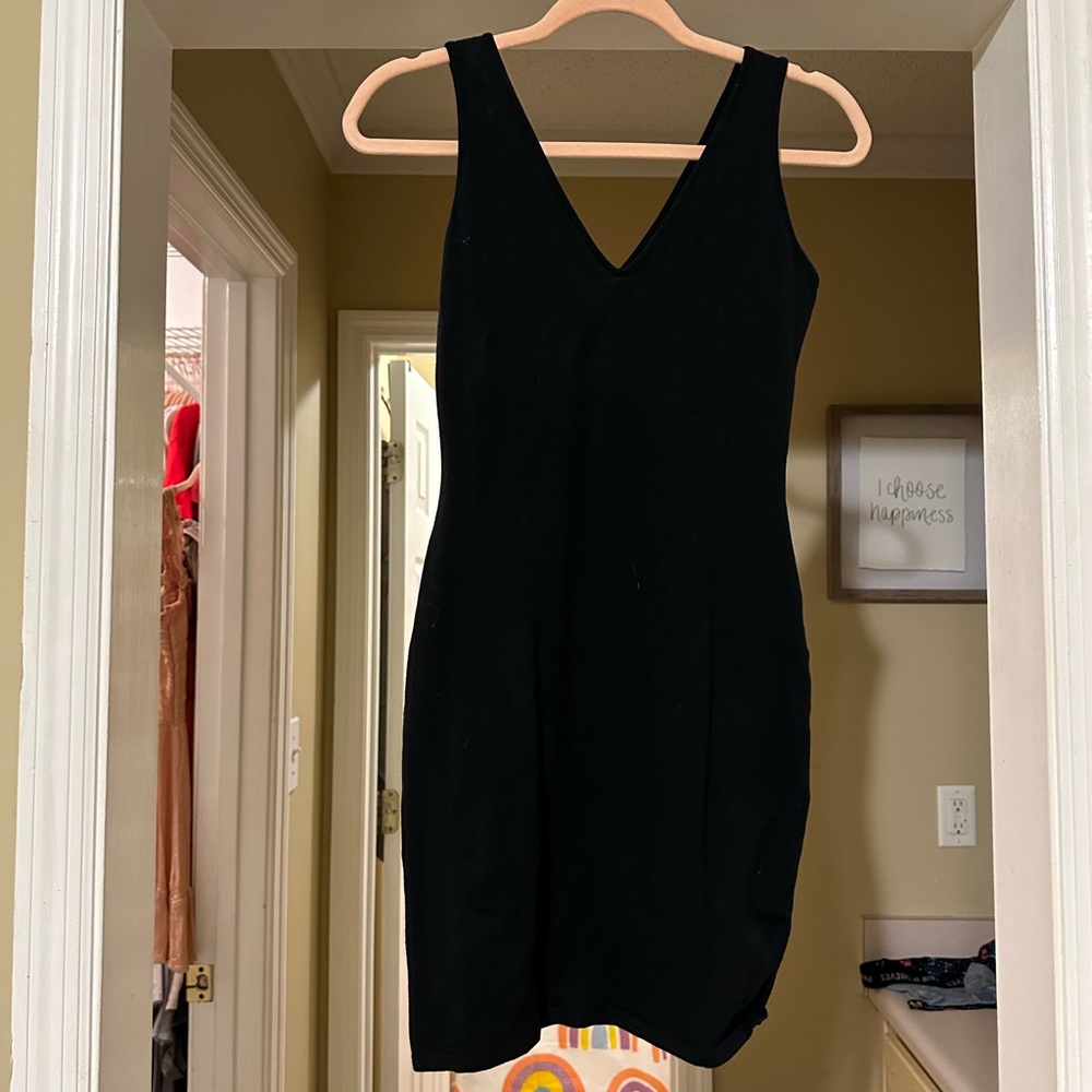 Black mini dress